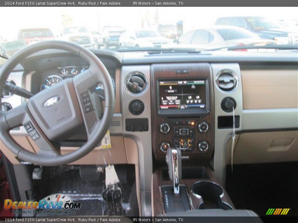2014 Ford F150 Lariat SuperCrew 4x4 Ruby Red / Pale Adobe Photo #8