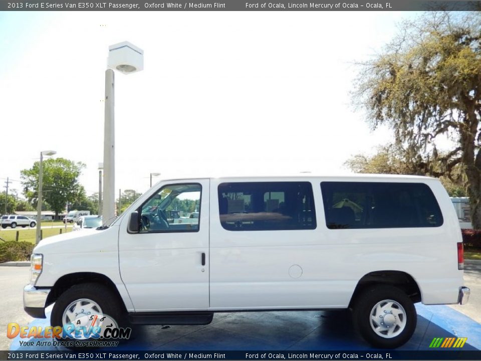 2013 Ford E Series Van E350 XLT Passenger Oxford White / Medium Flint Photo #2