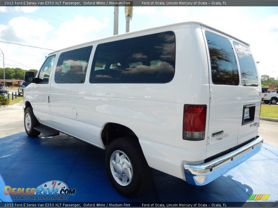 2013 Ford E Series Van E350 XLT Passenger Oxford White / Medium Flint Photo #3