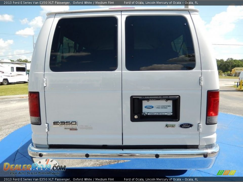 2013 Ford E Series Van E350 XLT Passenger Oxford White / Medium Flint Photo #4