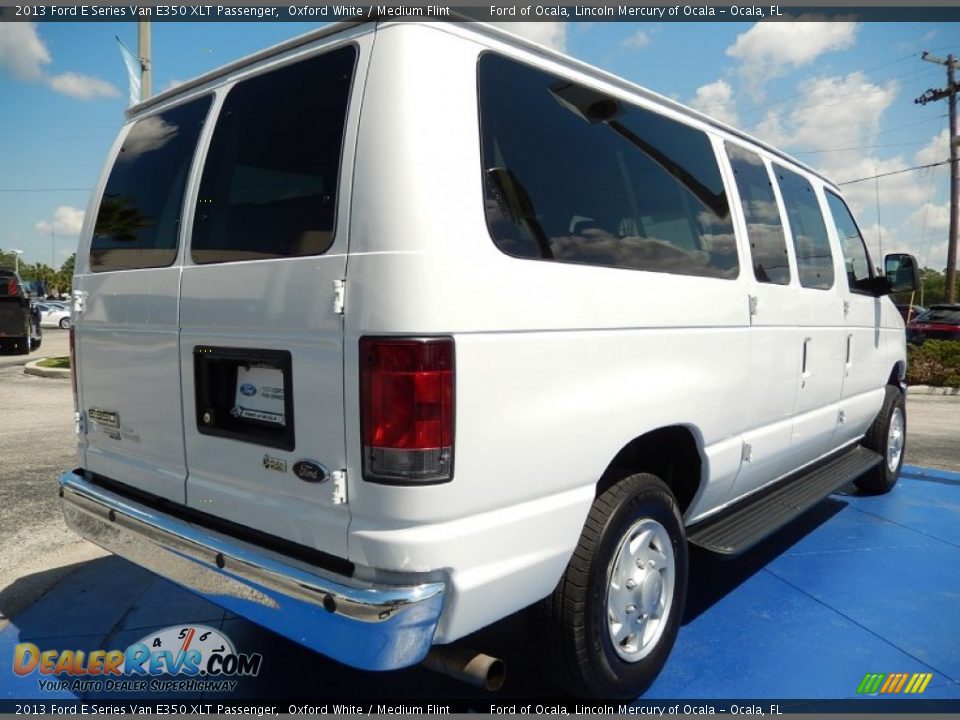 2013 Ford E Series Van E350 XLT Passenger Oxford White / Medium Flint Photo #6