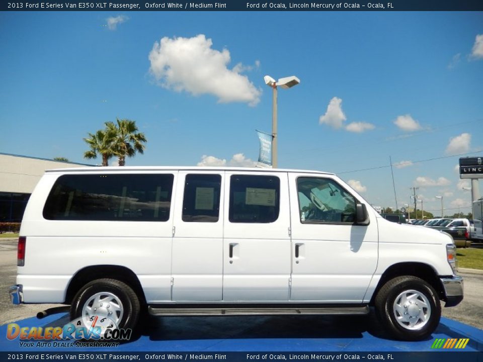 2013 Ford E Series Van E350 XLT Passenger Oxford White / Medium Flint Photo #7