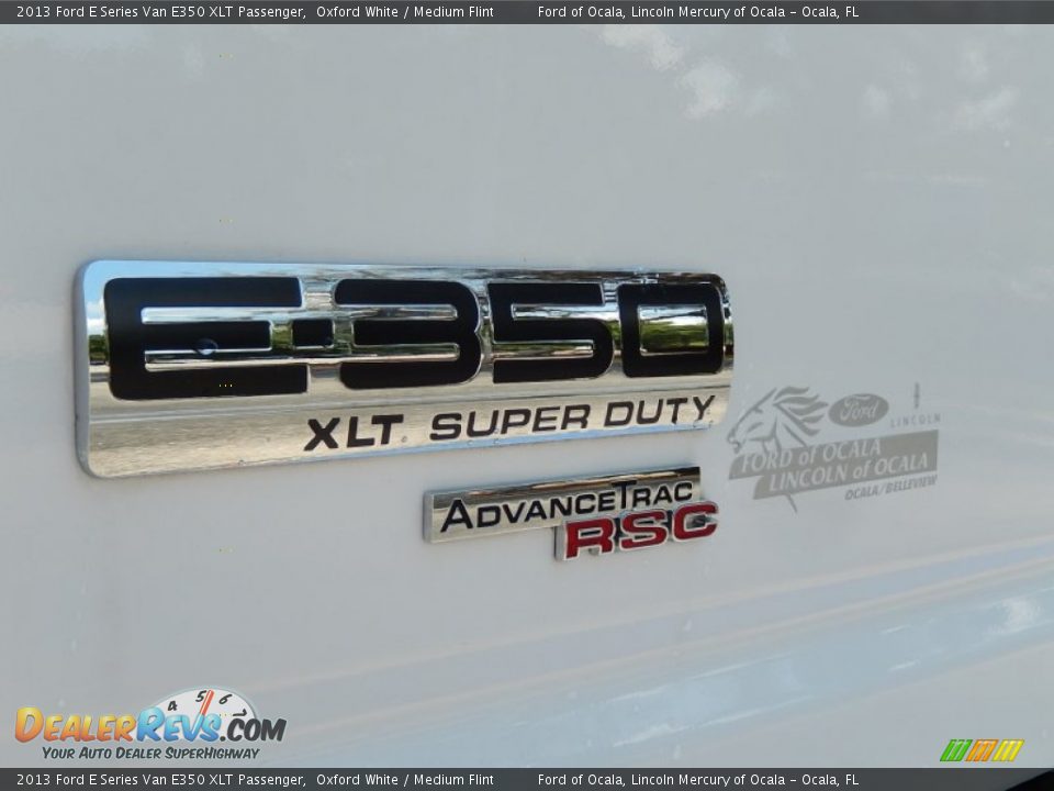 2013 Ford E Series Van E350 XLT Passenger Oxford White / Medium Flint Photo #10