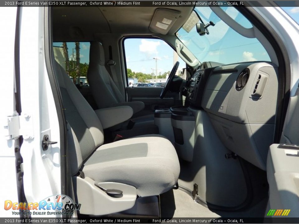 2013 Ford E Series Van E350 XLT Passenger Oxford White / Medium Flint Photo #15