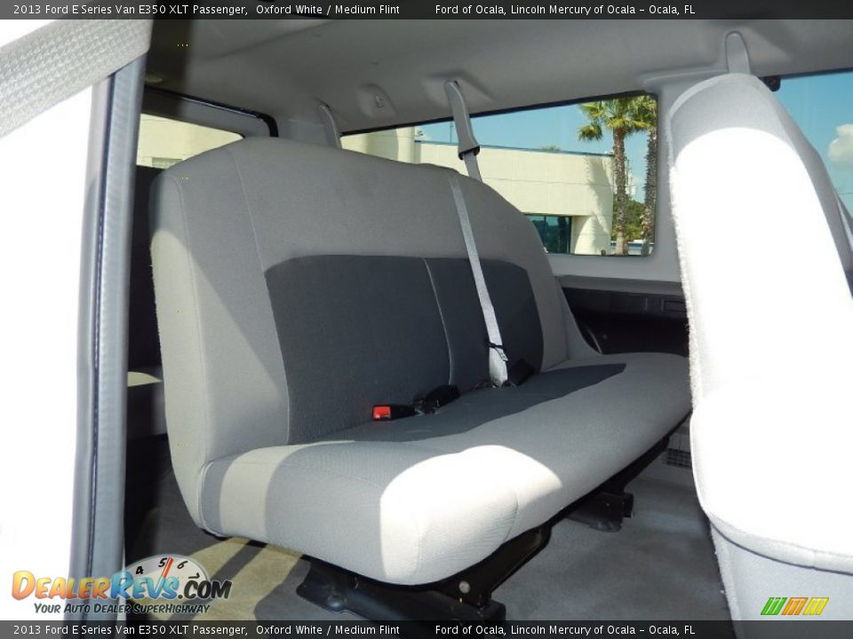 2013 Ford E Series Van E350 XLT Passenger Oxford White / Medium Flint Photo #18