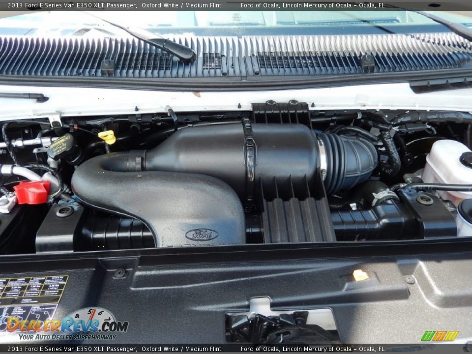2013 Ford E Series Van E350 XLT Passenger Oxford White / Medium Flint Photo #27