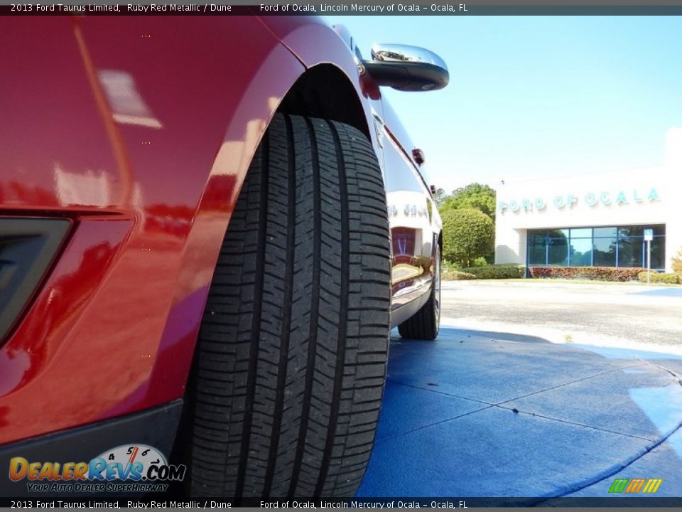 2013 Ford Taurus Limited Ruby Red Metallic / Dune Photo #12