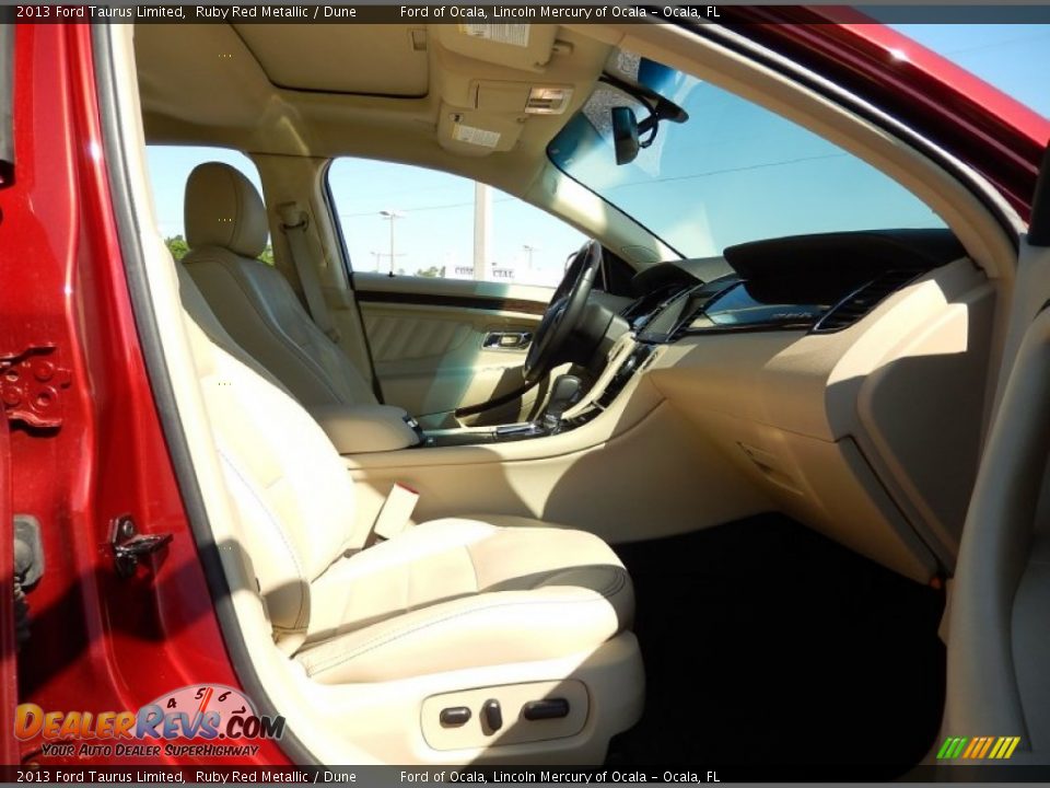 2013 Ford Taurus Limited Ruby Red Metallic / Dune Photo #18