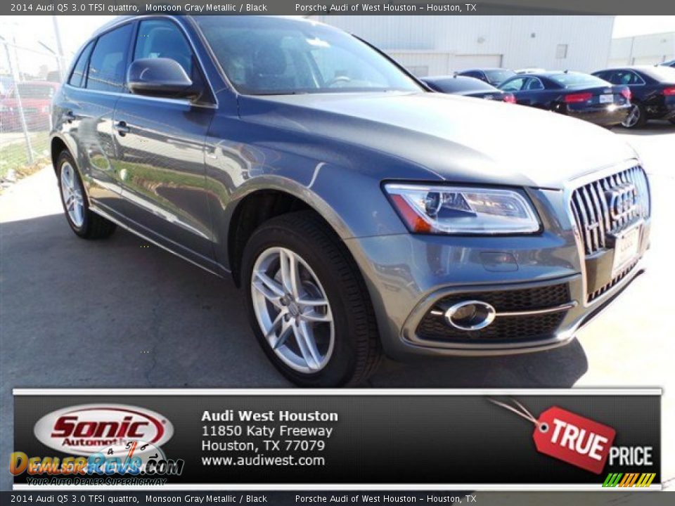 2014 Audi Q5 3.0 TFSI quattro Monsoon Gray Metallic / Black Photo #1