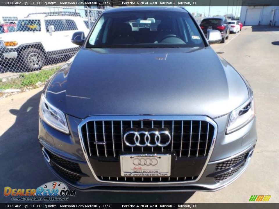 2014 Audi Q5 3.0 TFSI quattro Monsoon Gray Metallic / Black Photo #2