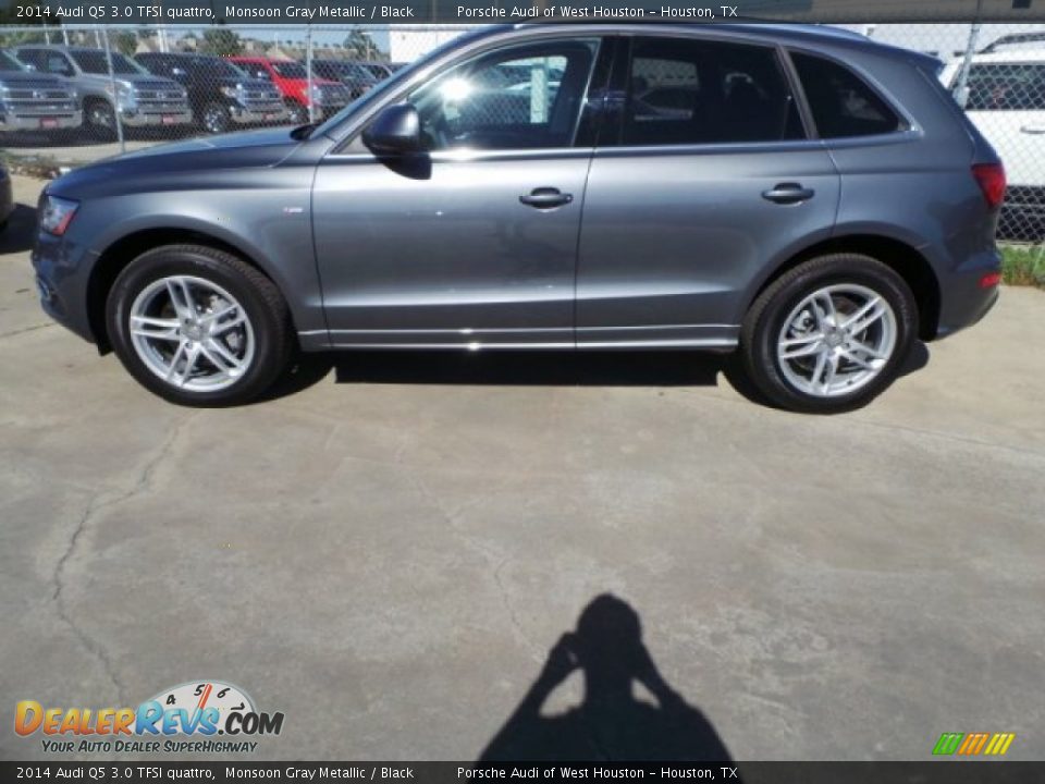 2014 Audi Q5 3.0 TFSI quattro Monsoon Gray Metallic / Black Photo #4