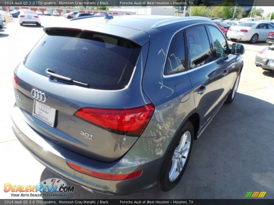 2014 Audi Q5 3.0 TFSI quattro Monsoon Gray Metallic / Black Photo #7