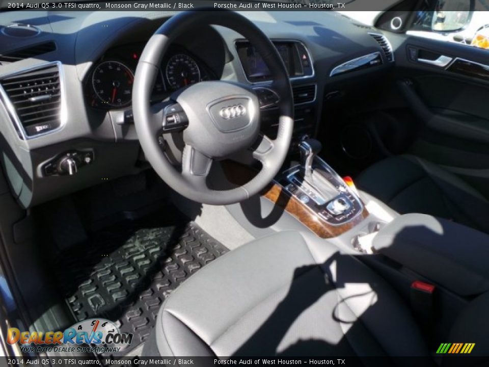 2014 Audi Q5 3.0 TFSI quattro Monsoon Gray Metallic / Black Photo #12