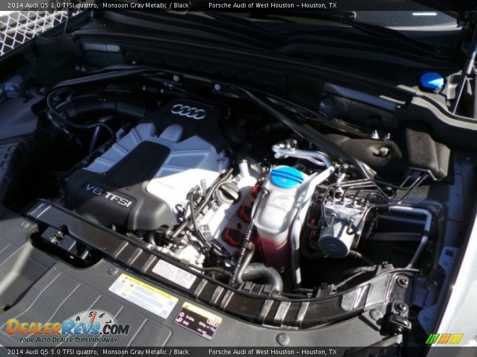 2014 Audi Q5 3.0 TFSI quattro Monsoon Gray Metallic / Black Photo #36