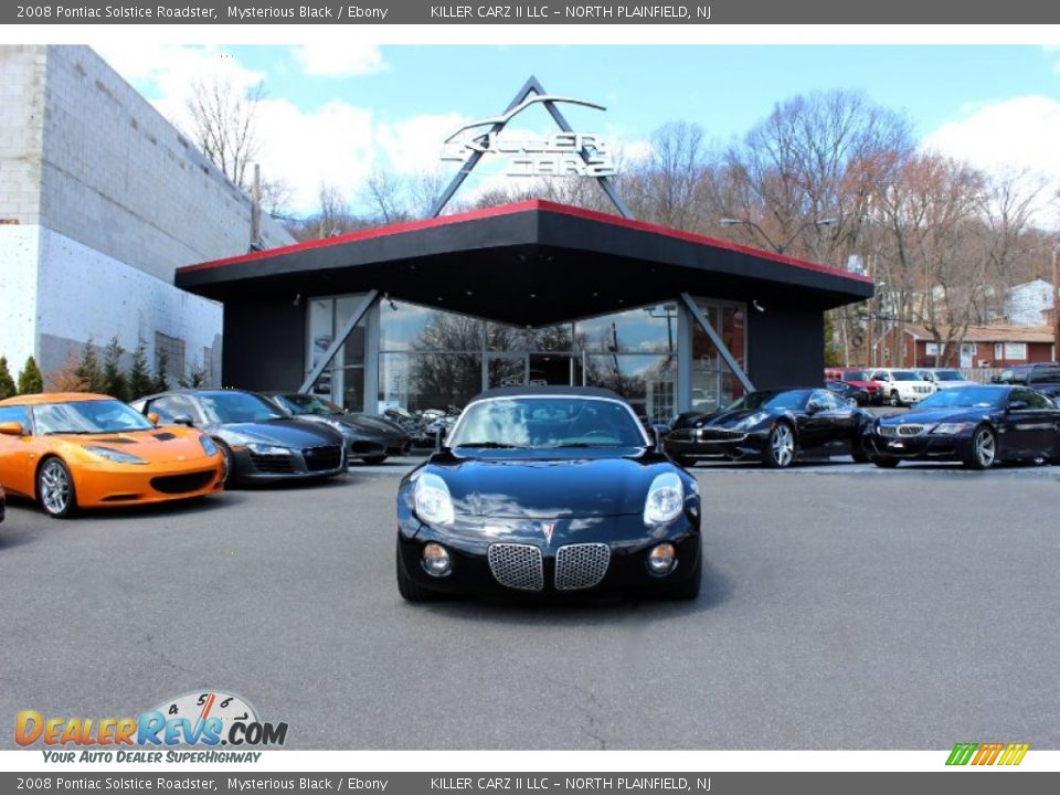 2008 Pontiac Solstice Roadster Mysterious Black / Ebony Photo #2