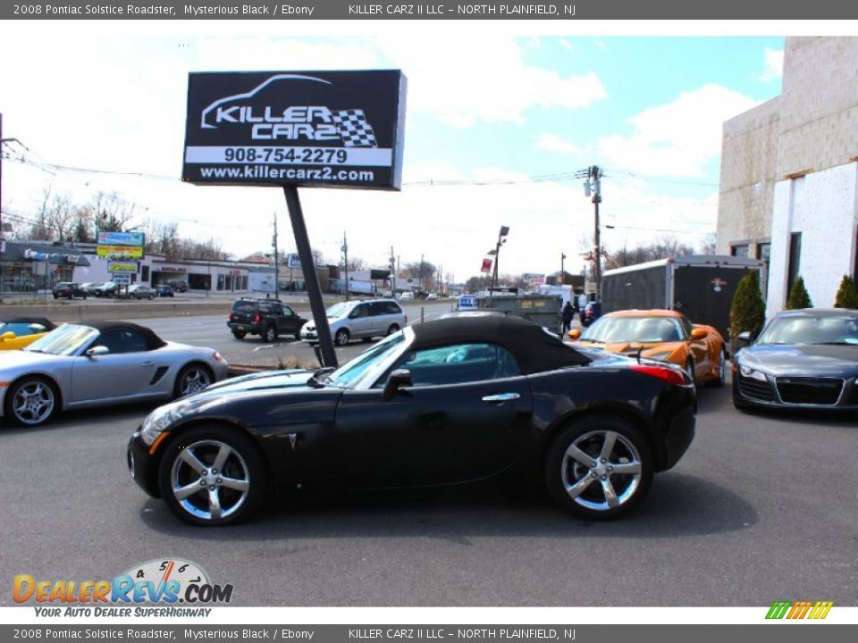 2008 Pontiac Solstice Roadster Mysterious Black / Ebony Photo #4