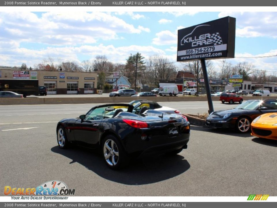 2008 Pontiac Solstice Roadster Mysterious Black / Ebony Photo #5