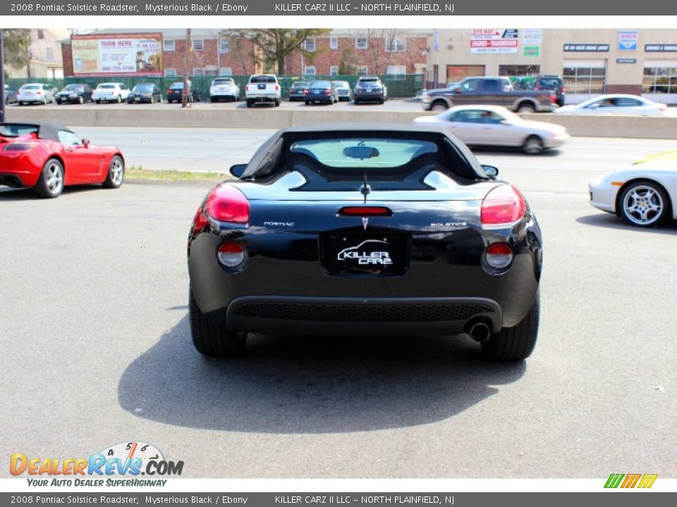2008 Pontiac Solstice Roadster Mysterious Black / Ebony Photo #6