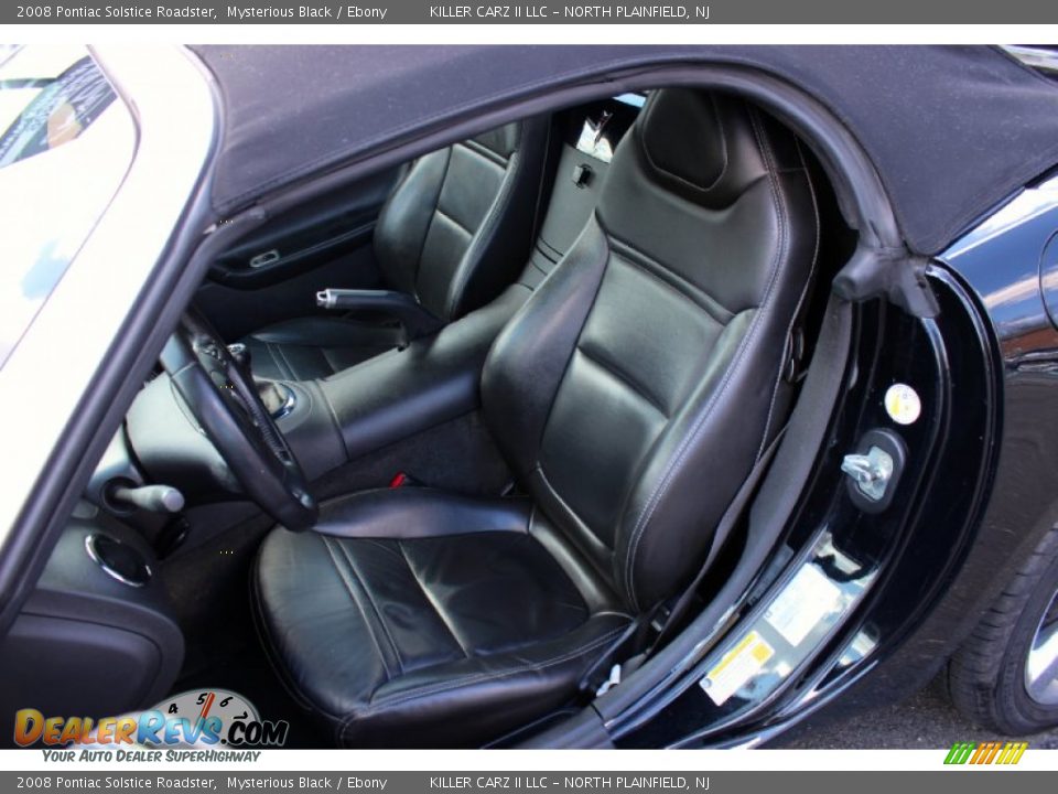 2008 Pontiac Solstice Roadster Mysterious Black / Ebony Photo #9