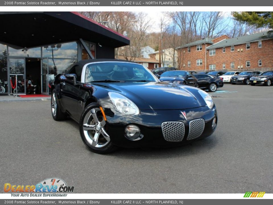 2008 Pontiac Solstice Roadster Mysterious Black / Ebony Photo #10