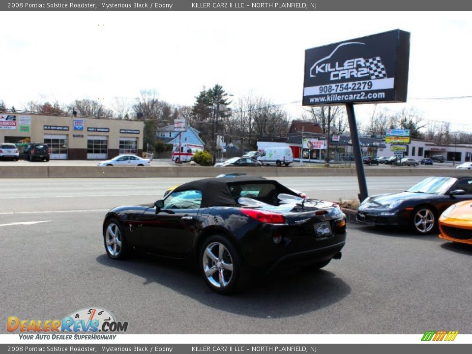 2008 Pontiac Solstice Roadster Mysterious Black / Ebony Photo #11