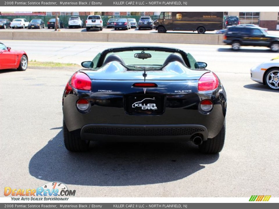 2008 Pontiac Solstice Roadster Mysterious Black / Ebony Photo #12