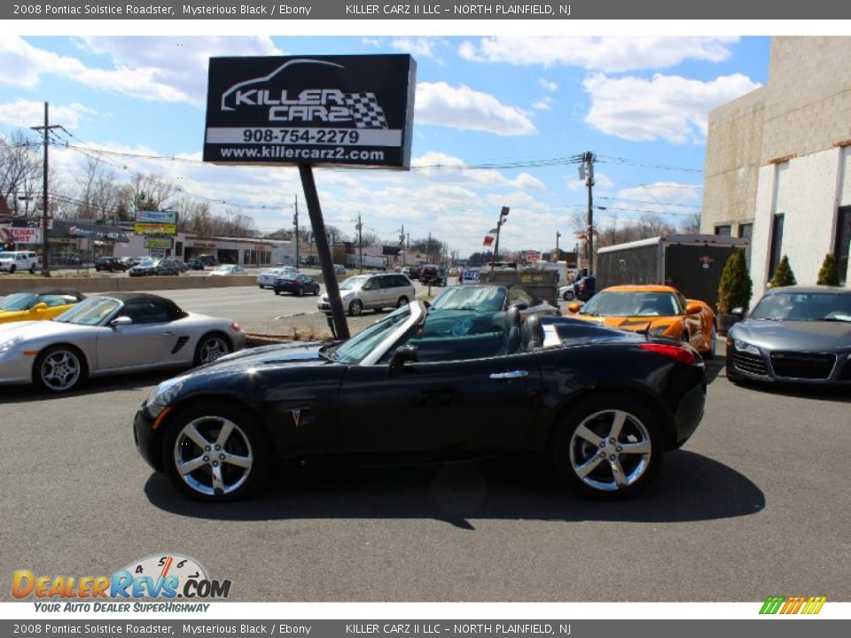 2008 Pontiac Solstice Roadster Mysterious Black / Ebony Photo #14