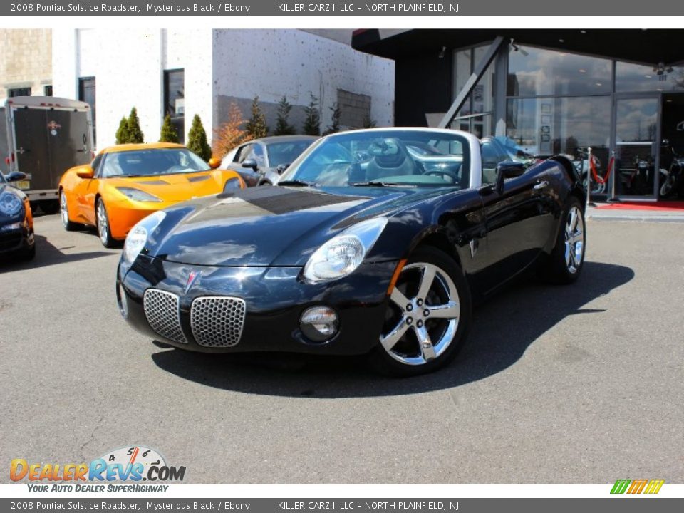 2008 Pontiac Solstice Roadster Mysterious Black / Ebony Photo #15