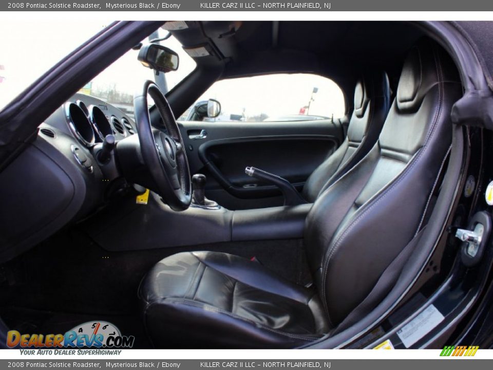 2008 Pontiac Solstice Roadster Mysterious Black / Ebony Photo #20