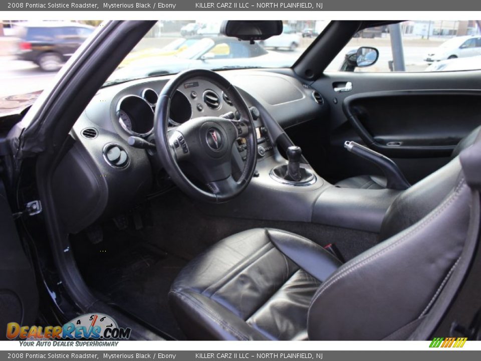 2008 Pontiac Solstice Roadster Mysterious Black / Ebony Photo #21