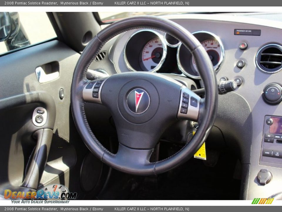 2008 Pontiac Solstice Roadster Mysterious Black / Ebony Photo #22