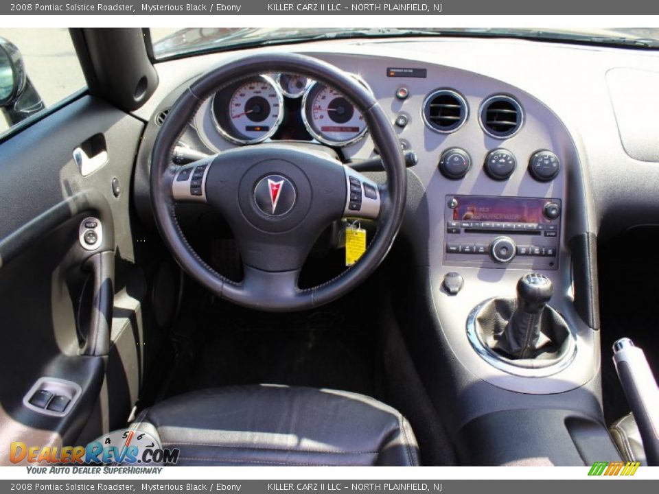 2008 Pontiac Solstice Roadster Mysterious Black / Ebony Photo #23