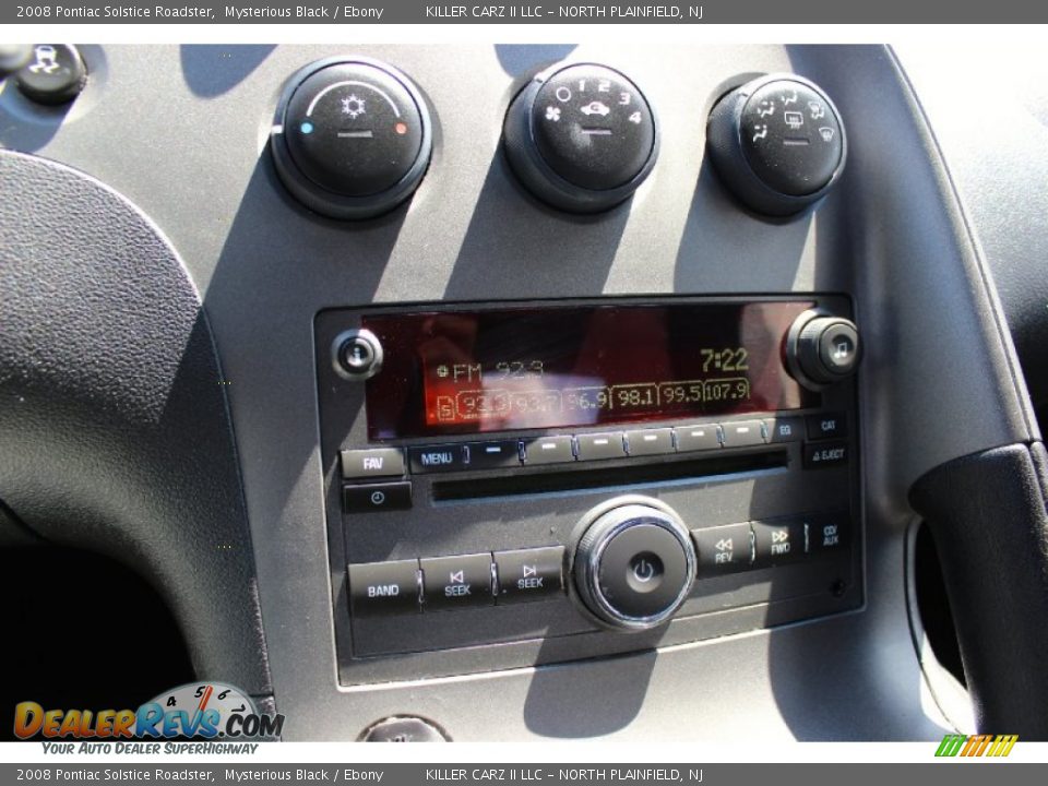 2008 Pontiac Solstice Roadster Mysterious Black / Ebony Photo #25