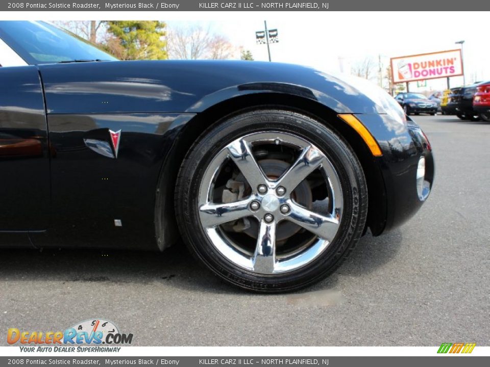2008 Pontiac Solstice Roadster Mysterious Black / Ebony Photo #30