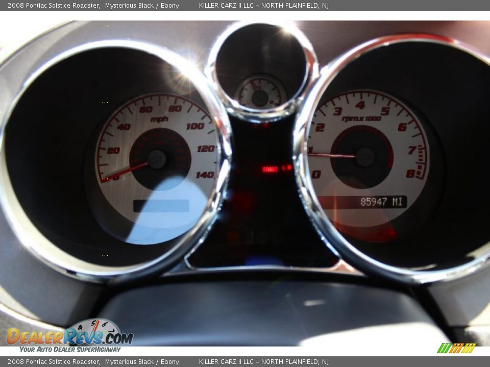 2008 Pontiac Solstice Roadster Mysterious Black / Ebony Photo #32