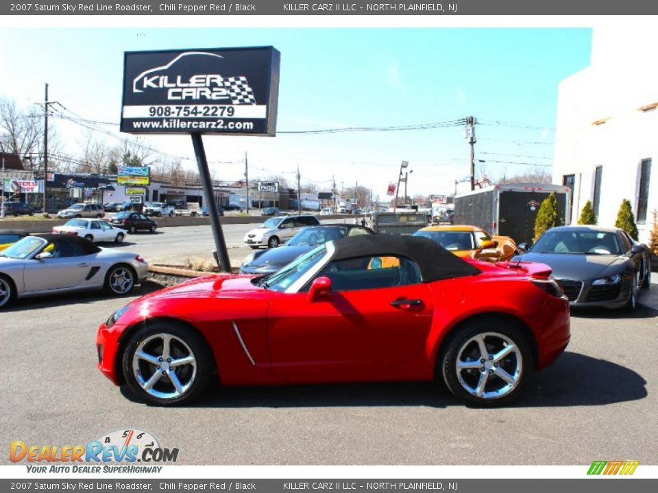 2007 Saturn Sky Red Line Roadster Chili Pepper Red / Black Photo #4