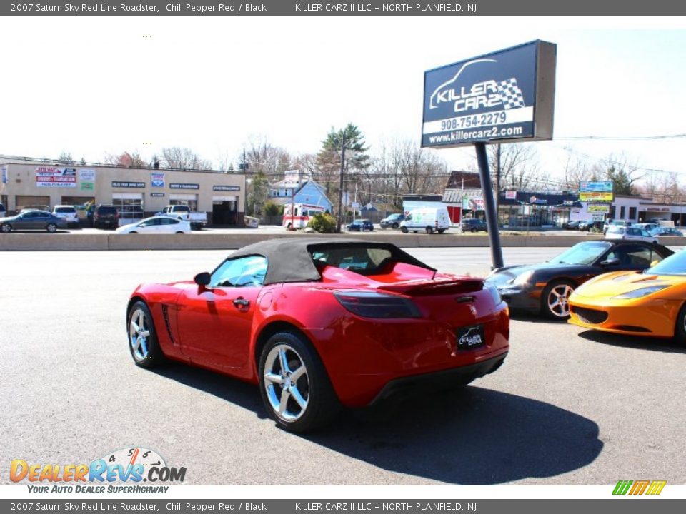 2007 Saturn Sky Red Line Roadster Chili Pepper Red / Black Photo #13