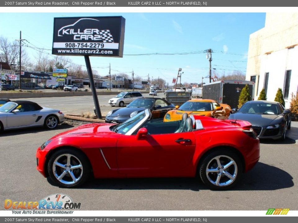 2007 Saturn Sky Red Line Roadster Chili Pepper Red / Black Photo #17