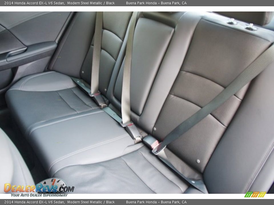 2014 Honda Accord EX-L V6 Sedan Modern Steel Metallic / Black Photo #16