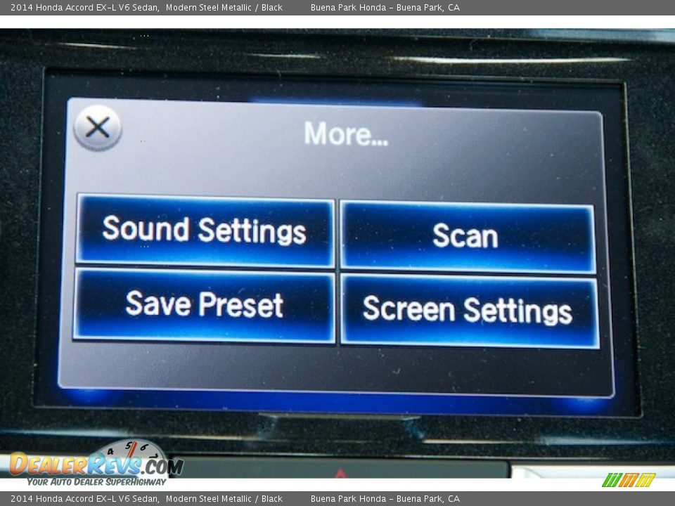 2014 Honda Accord EX-L V6 Sedan Modern Steel Metallic / Black Photo #18