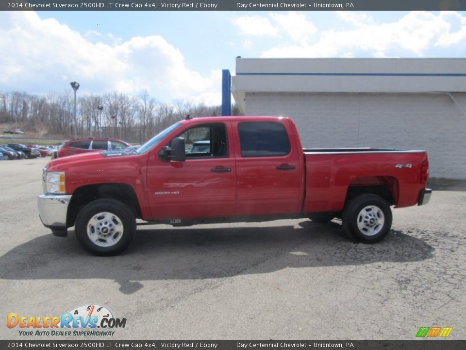 2014 Chevrolet Silverado 2500HD LT Crew Cab 4x4 Victory Red / Ebony Photo #2