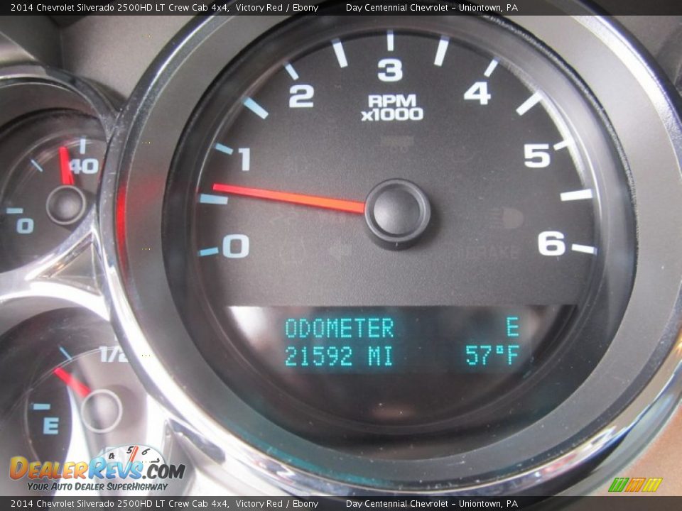 2014 Chevrolet Silverado 2500HD LT Crew Cab 4x4 Victory Red / Ebony Photo #20