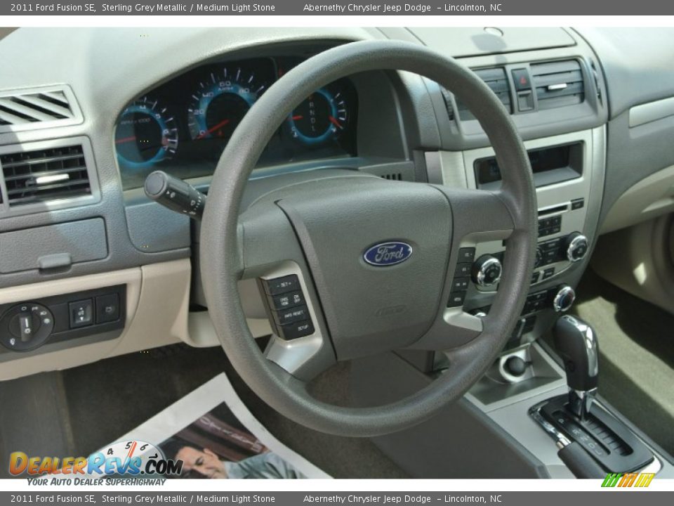 2011 Ford Fusion SE Sterling Grey Metallic / Medium Light Stone Photo #24