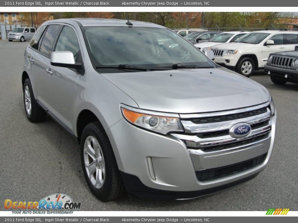 2011 Ford Edge SEL Ingot Silver Metallic / Charcoal Black Photo #2