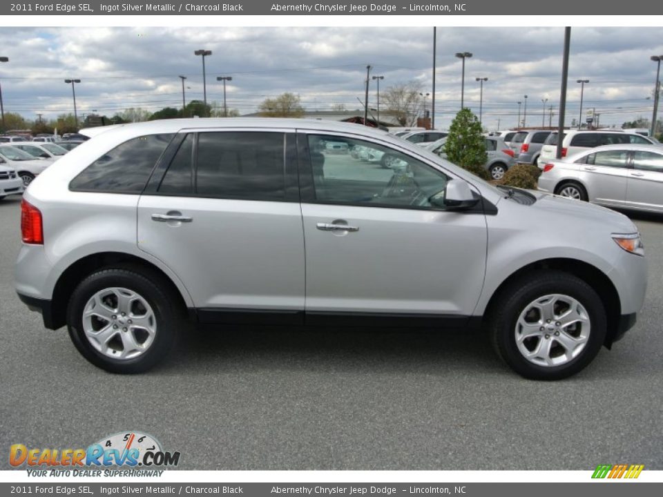 2011 Ford Edge SEL Ingot Silver Metallic / Charcoal Black Photo #6