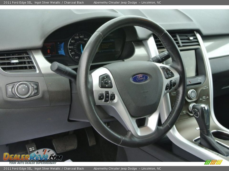 2011 Ford Edge SEL Ingot Silver Metallic / Charcoal Black Photo #30