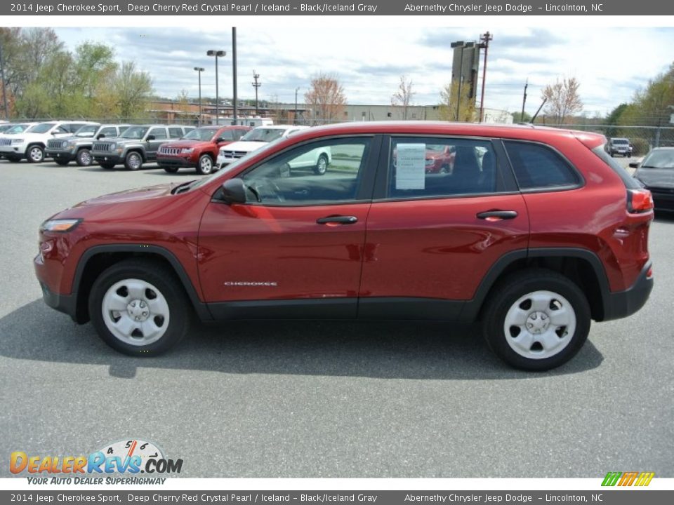2014 Jeep Cherokee Sport Deep Cherry Red Crystal Pearl / Iceland - Black/Iceland Gray Photo #3