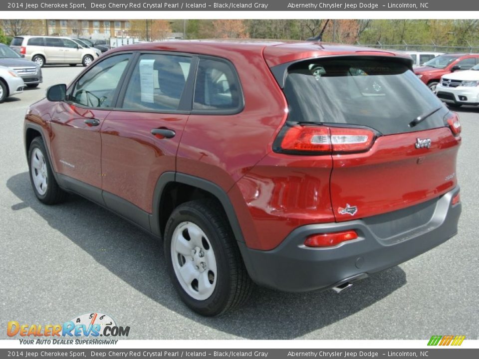2014 Jeep Cherokee Sport Deep Cherry Red Crystal Pearl / Iceland - Black/Iceland Gray Photo #4