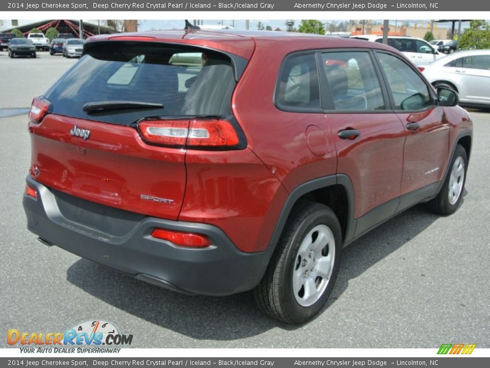 2014 Jeep Cherokee Sport Deep Cherry Red Crystal Pearl / Iceland - Black/Iceland Gray Photo #5