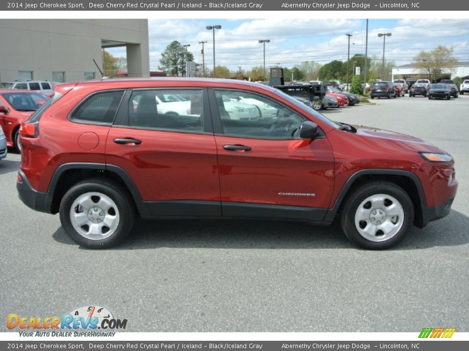 2014 Jeep Cherokee Sport Deep Cherry Red Crystal Pearl / Iceland - Black/Iceland Gray Photo #6